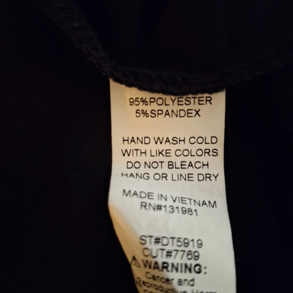 Corvia Black Women's Top with Gold Accents - Picture 6 of 7